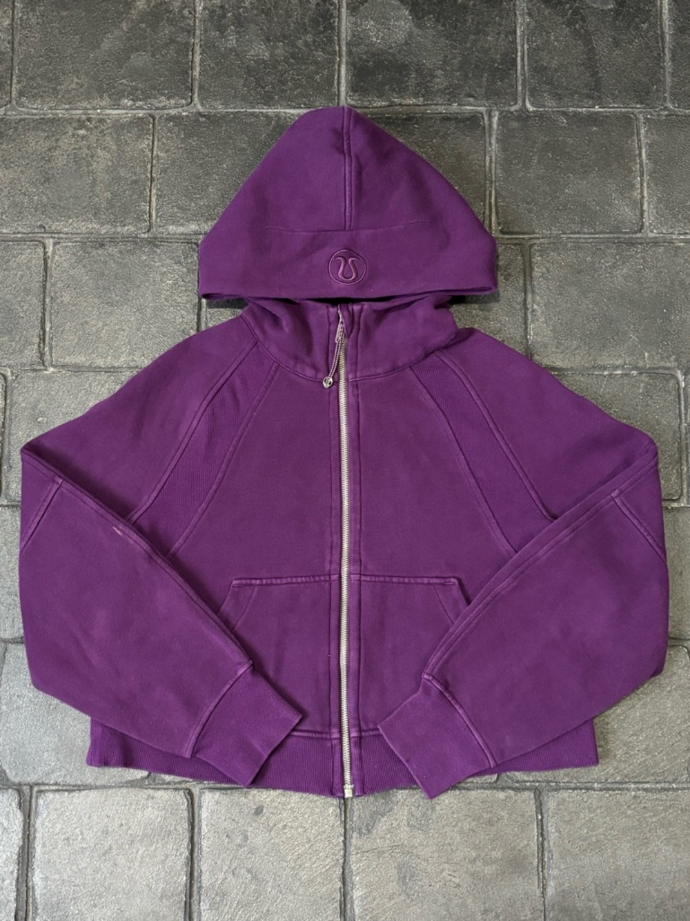 Lululemon scuba oversized full zip hoodies dramatic magenta purple size XS/S